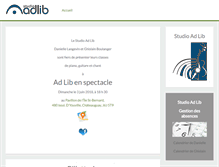 Tablet Screenshot of editionsadlib.com